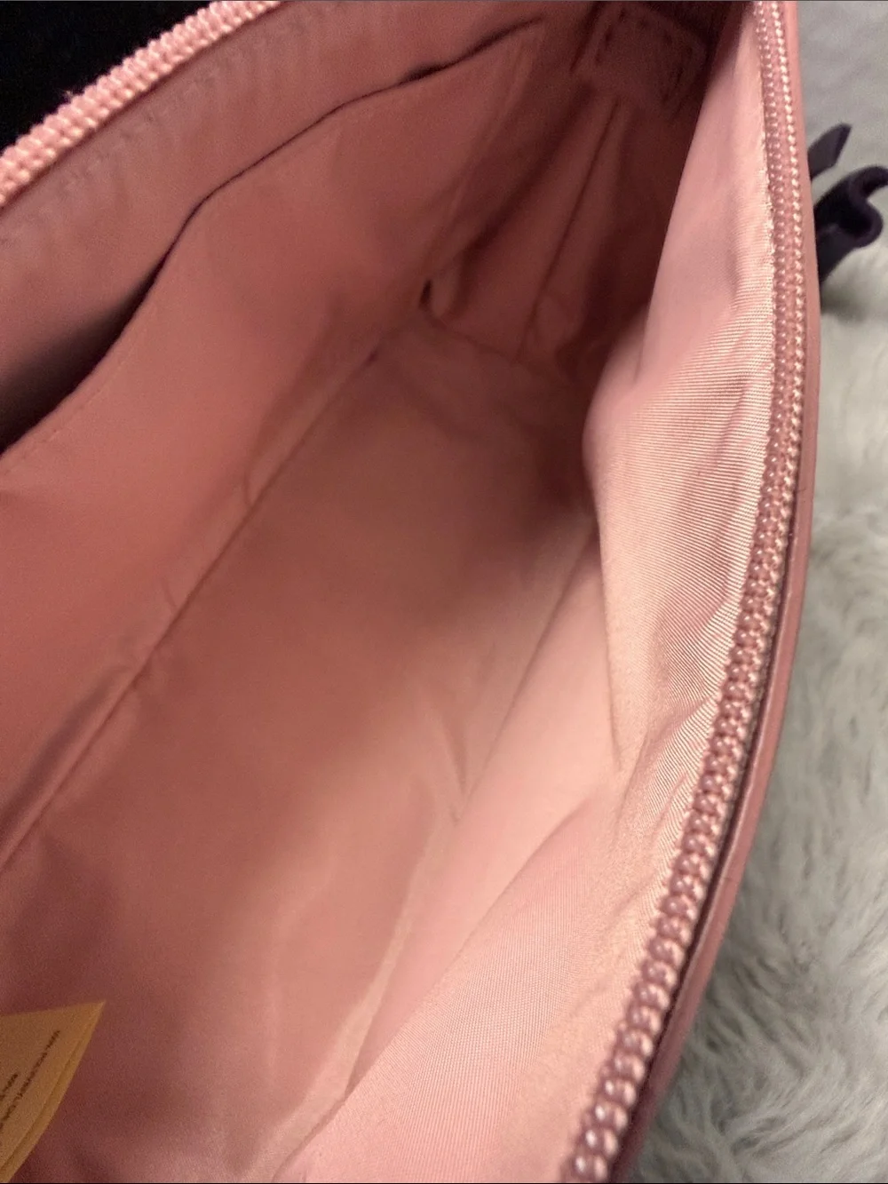 kate spade Pink Glitter Bottom Cosmetic Pouch